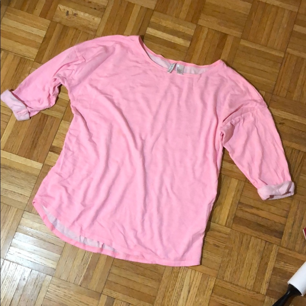 H&M Divided Bright Pink Lightweight Sweatshirt
